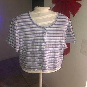 Cute Stripped Top - large size